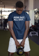 Load image into Gallery viewer, Arm Day All Day Short-Sleeve Adult Unisex T-Shirt
