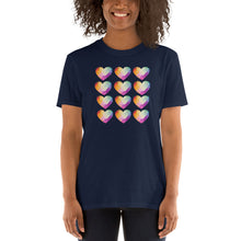 Load image into Gallery viewer, Hearts Short-Sleeve Adult Unisex T-Shirt
