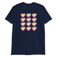 Load image into Gallery viewer, Hearts Short-Sleeve Adult Unisex T-Shirt
